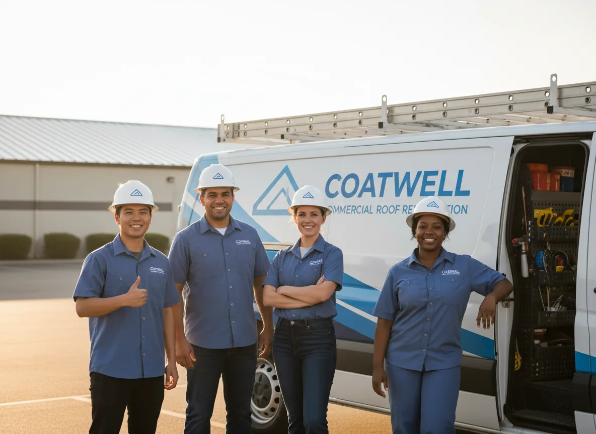 Commercial roof coating company in Fontana, KS